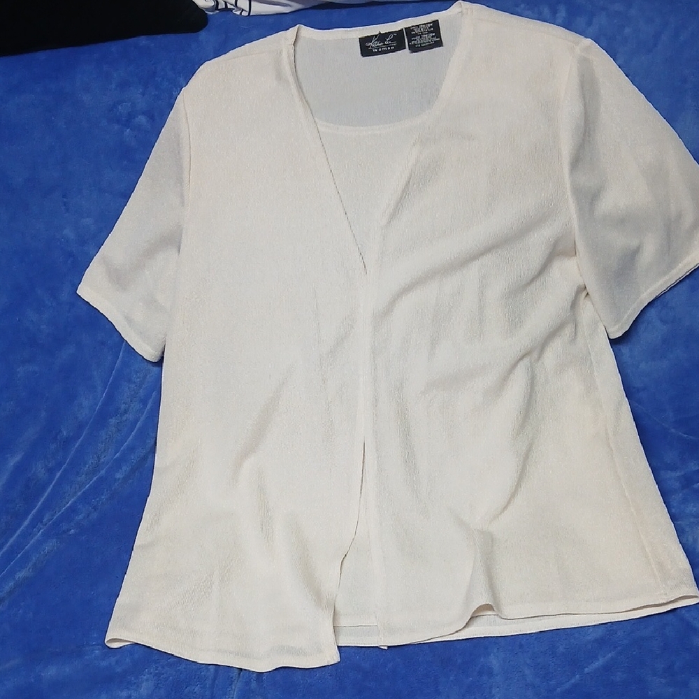Kathie Lee Collection Cream Blouse